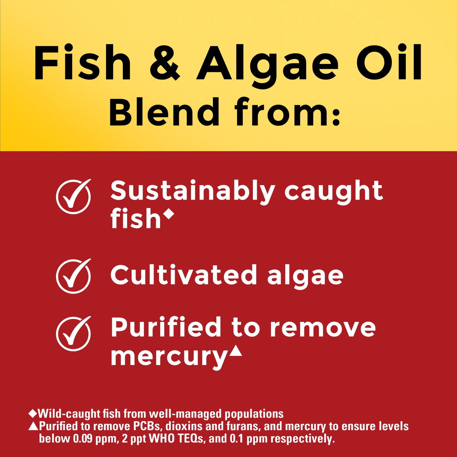 Omega-3†† from Fish & Algae Oil 1200 mg Softgels | 