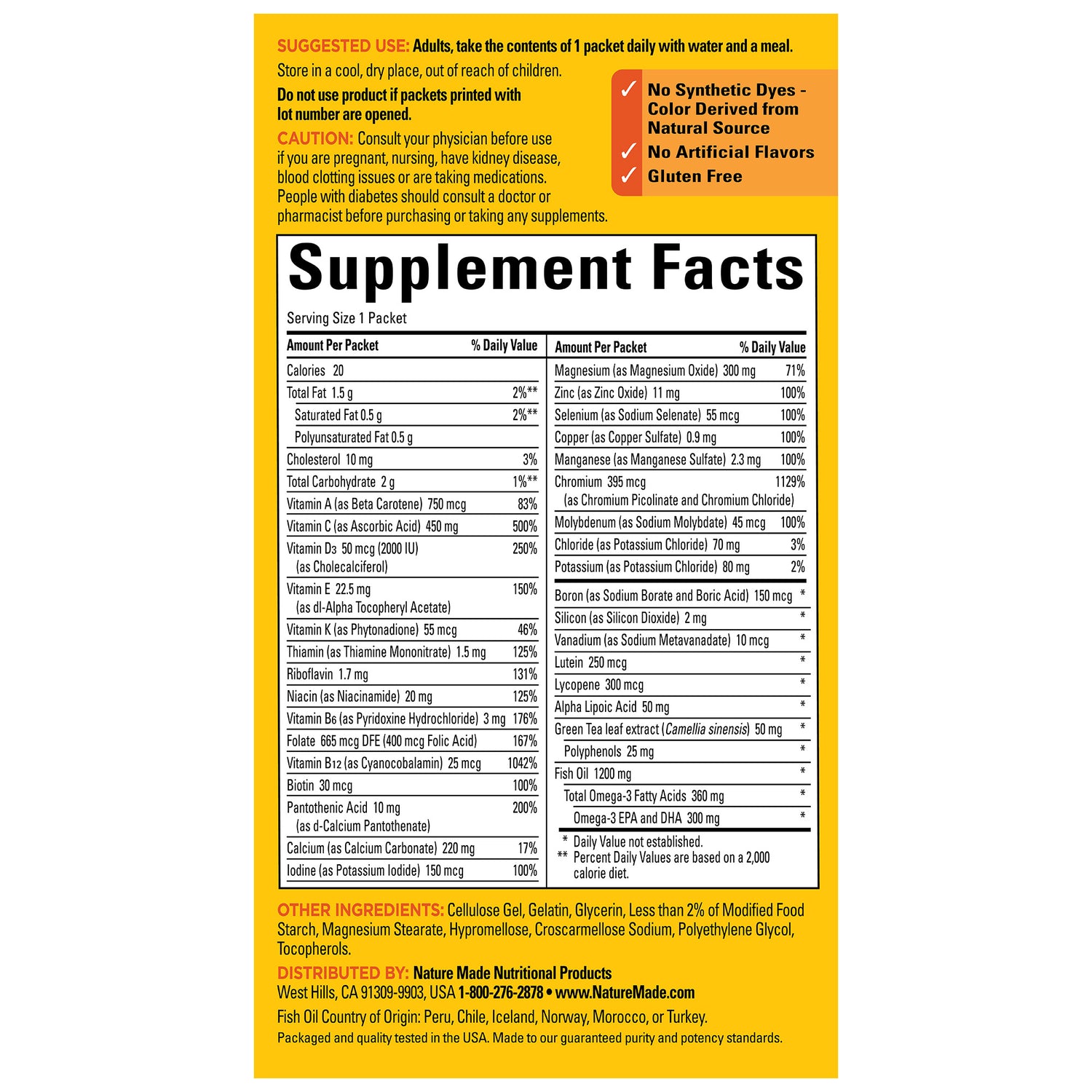 Diabetes Health Pack† Packets | 