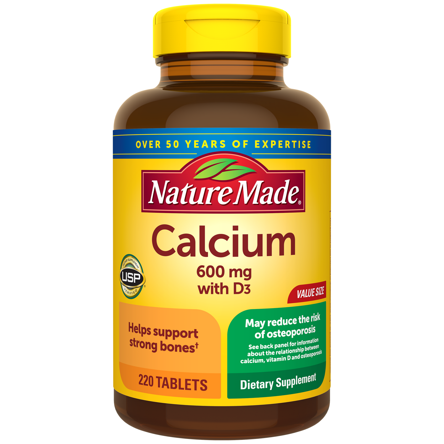 Calcium 600 mg with Vitamin D3 Tablets | 220