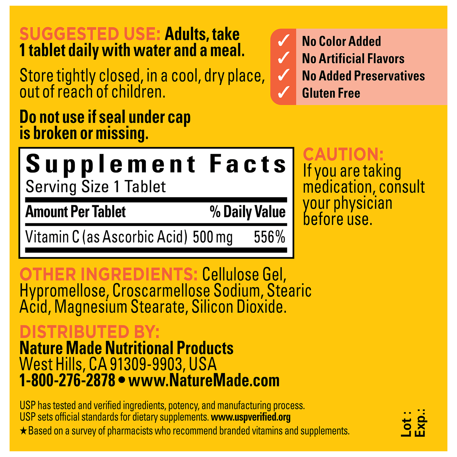 Vitamin C 500 mg Tablets | 100