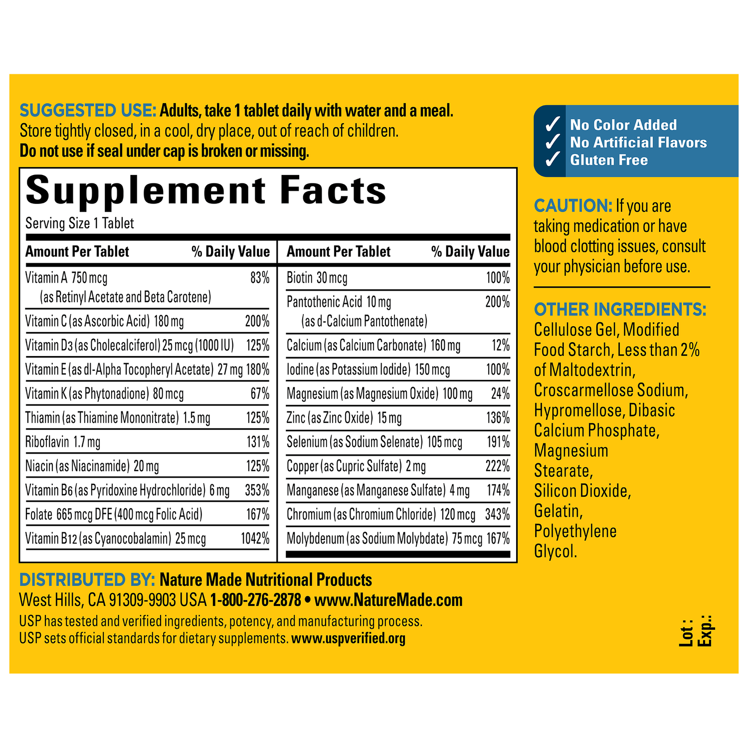 Men's Multivitamin 50+ Tablets | 