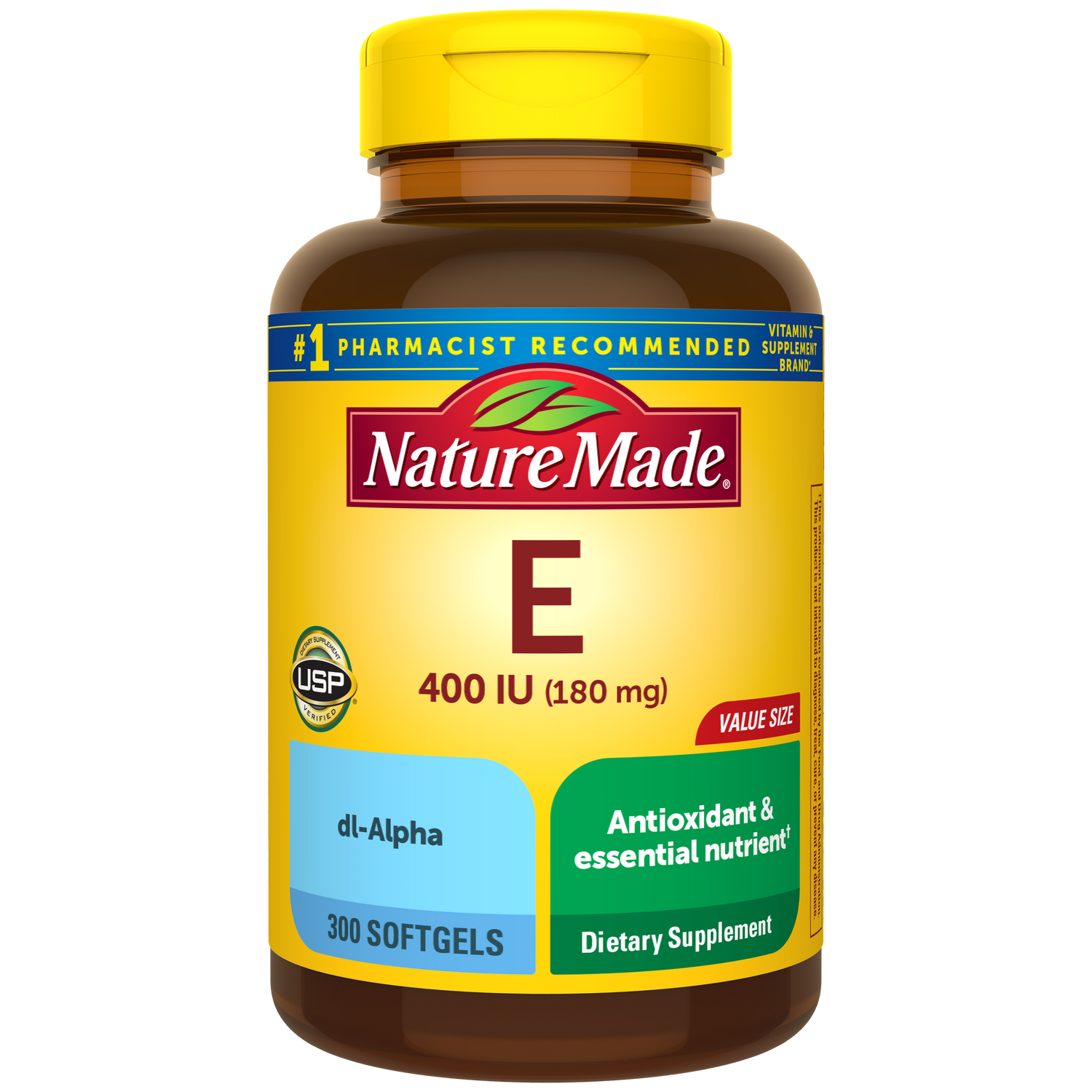 Vitamin E 400 IU (180 mg) dl-Alpha Softgels | 300
