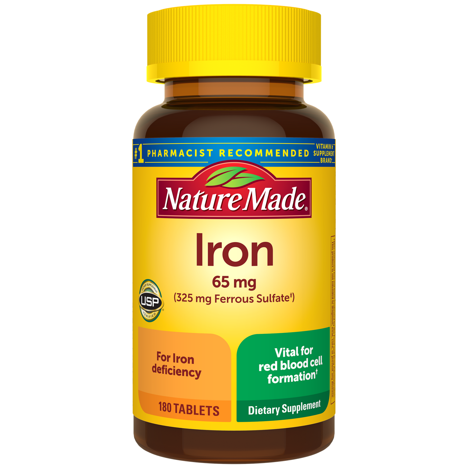 Iron 65 mg Tablets (325 mg Ferrous Sulfate) | 