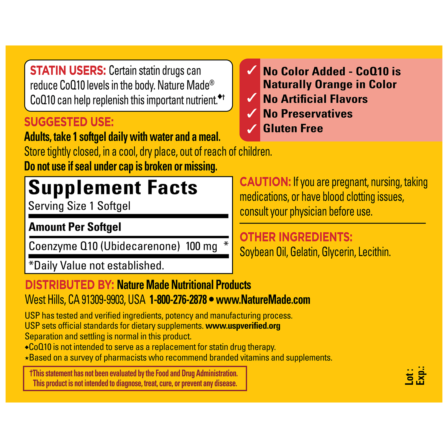 CoQ10 100 mg Softgels | 72