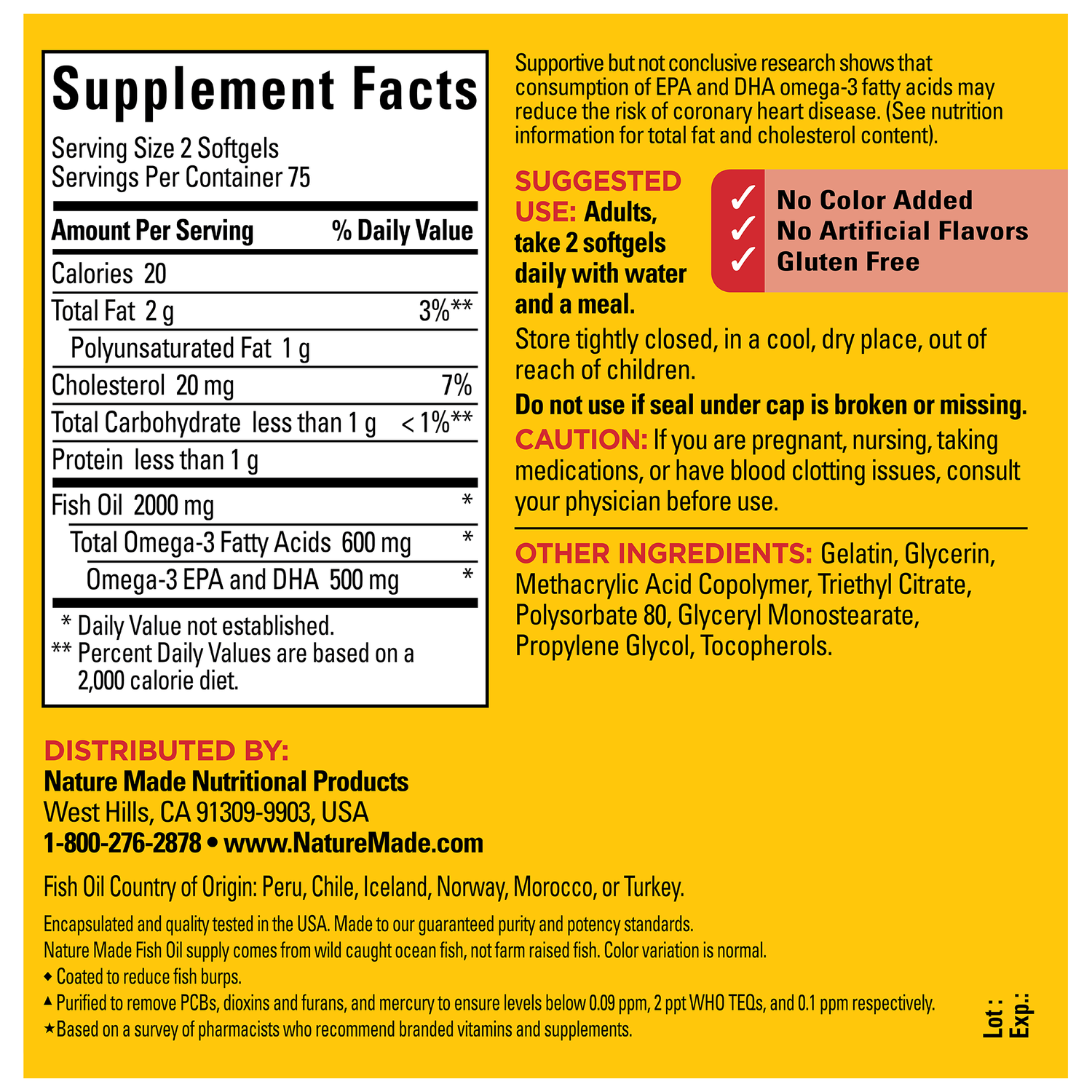Burp-Less♦ Fish Oil 1000 mg Softgels | 