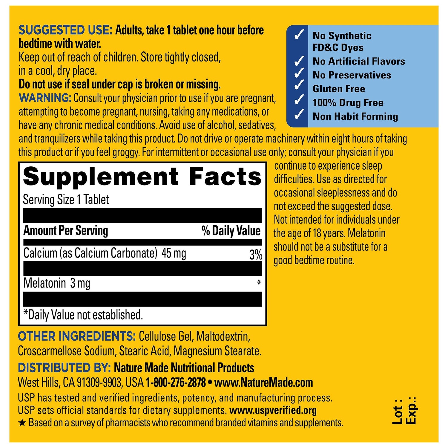 Melatonin 3 mg Tablets | 120