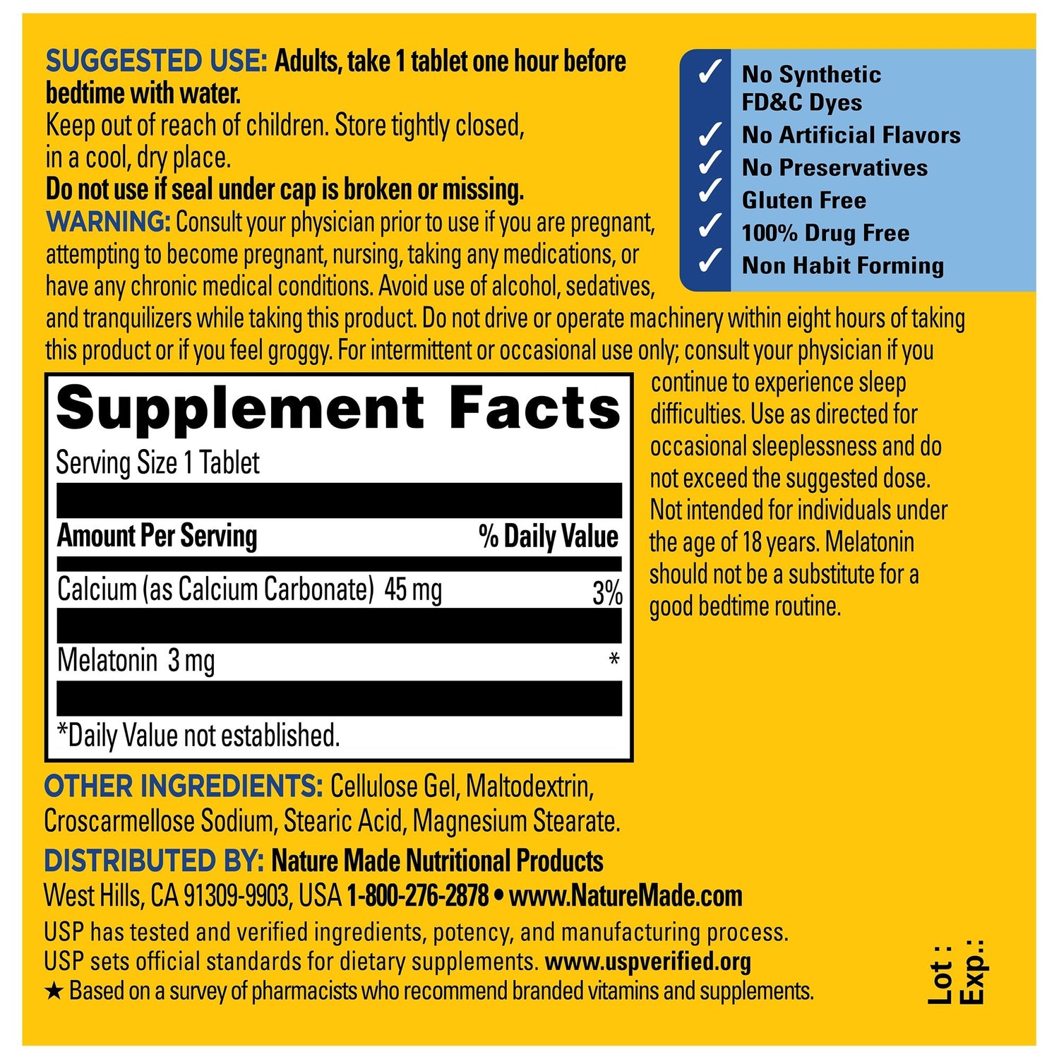 Melatonin 3 mg Tablets | 240