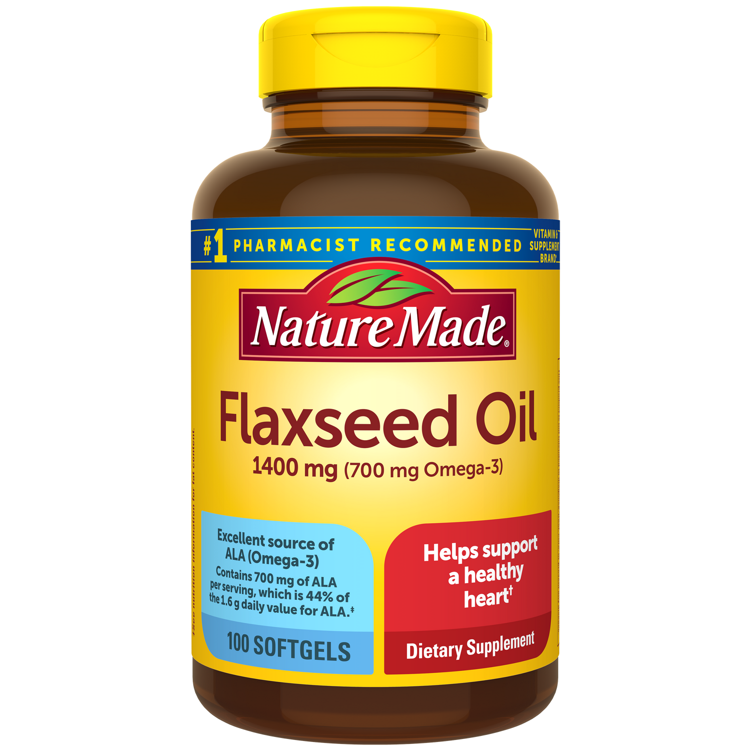 Flaxseed Oil 1400 mg Softgels | 
