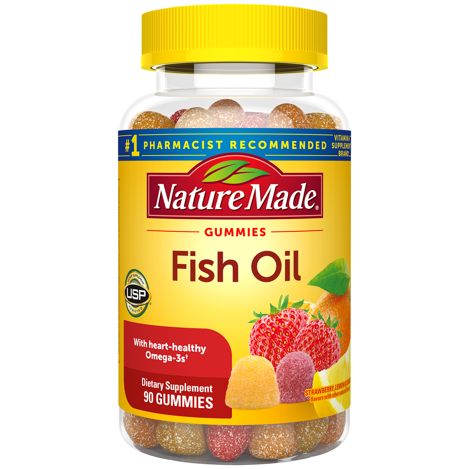 Fish Oil 400 mg (57 mg Omega-3) Gummies | 90