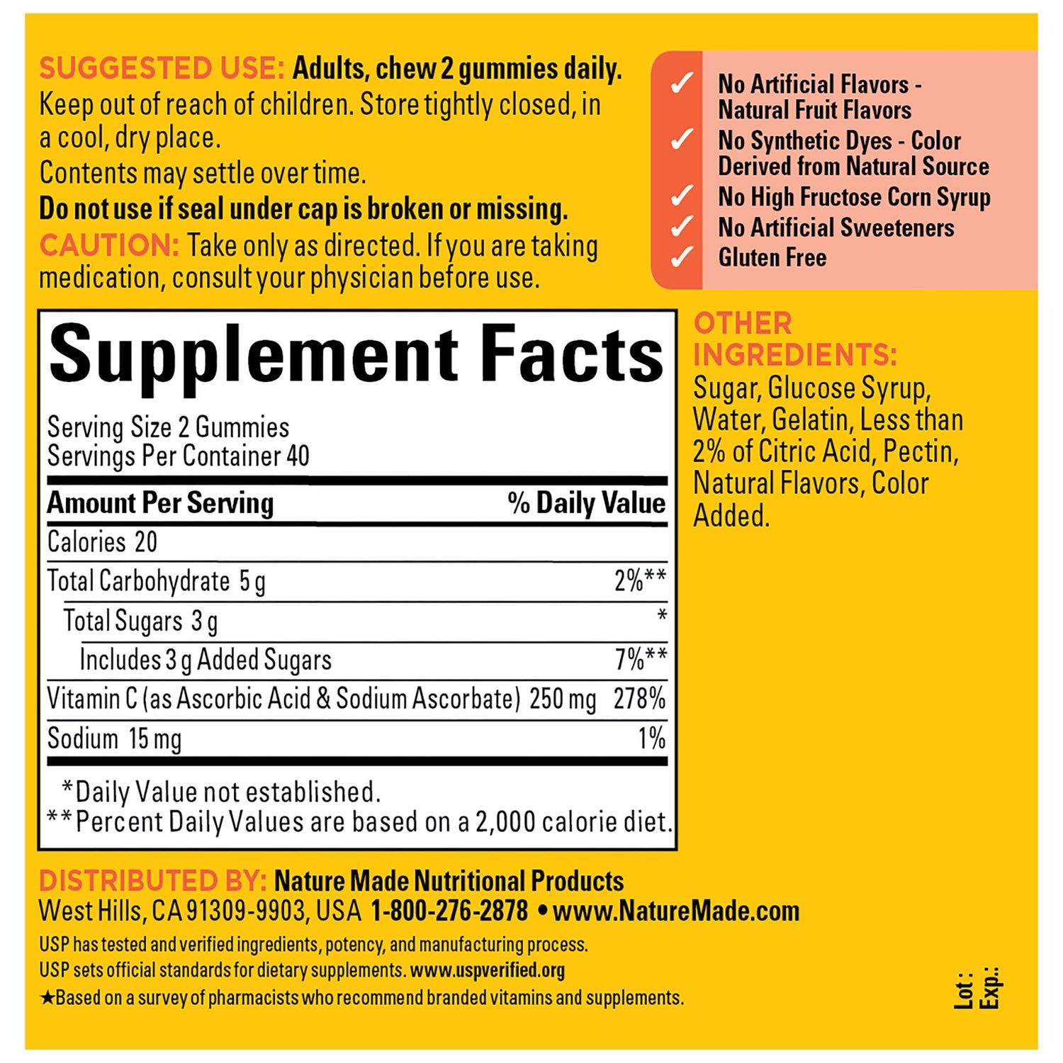 Vitamin C 250 mg Gummies | 80