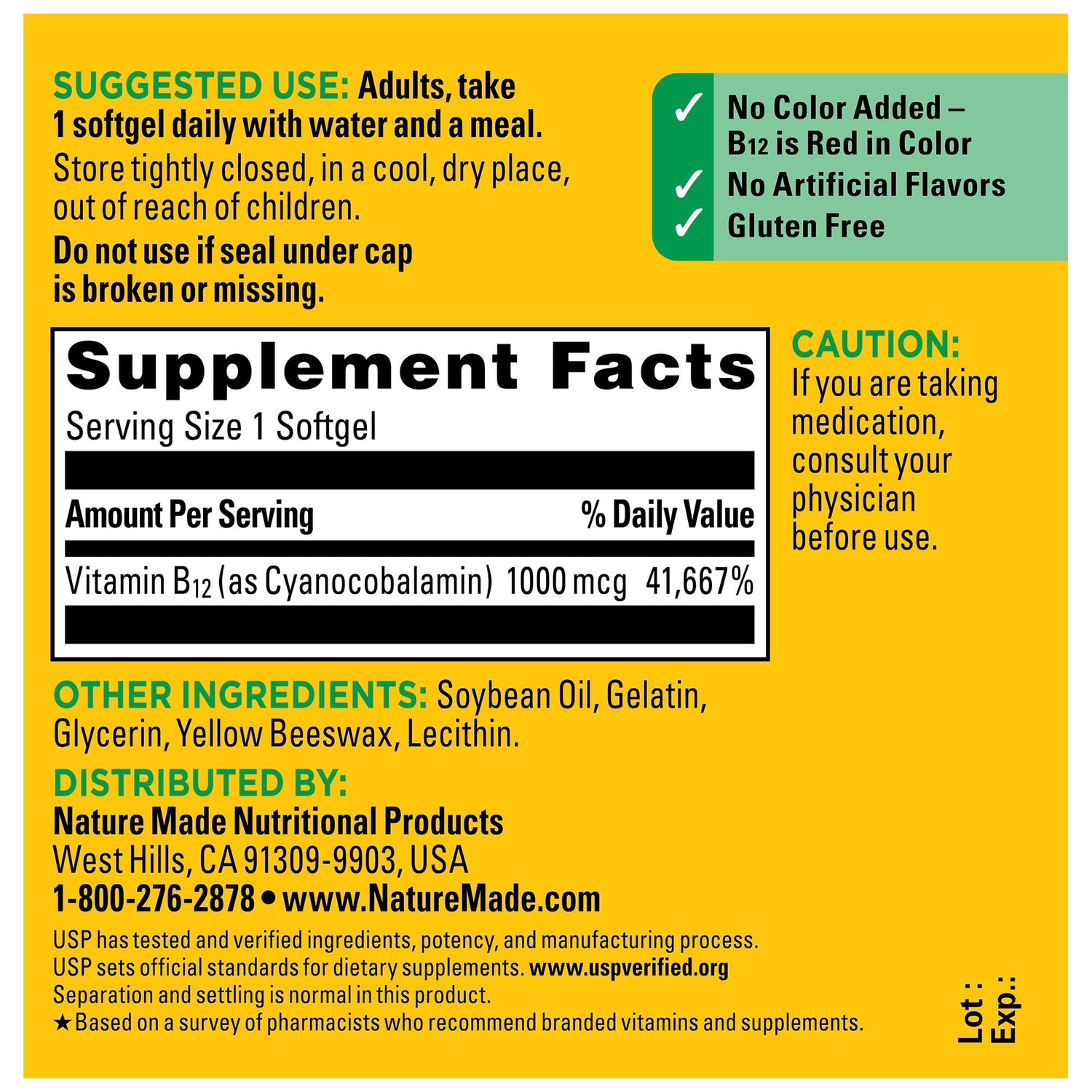 Vitamin B12 1000 mcg Softgels | 150
