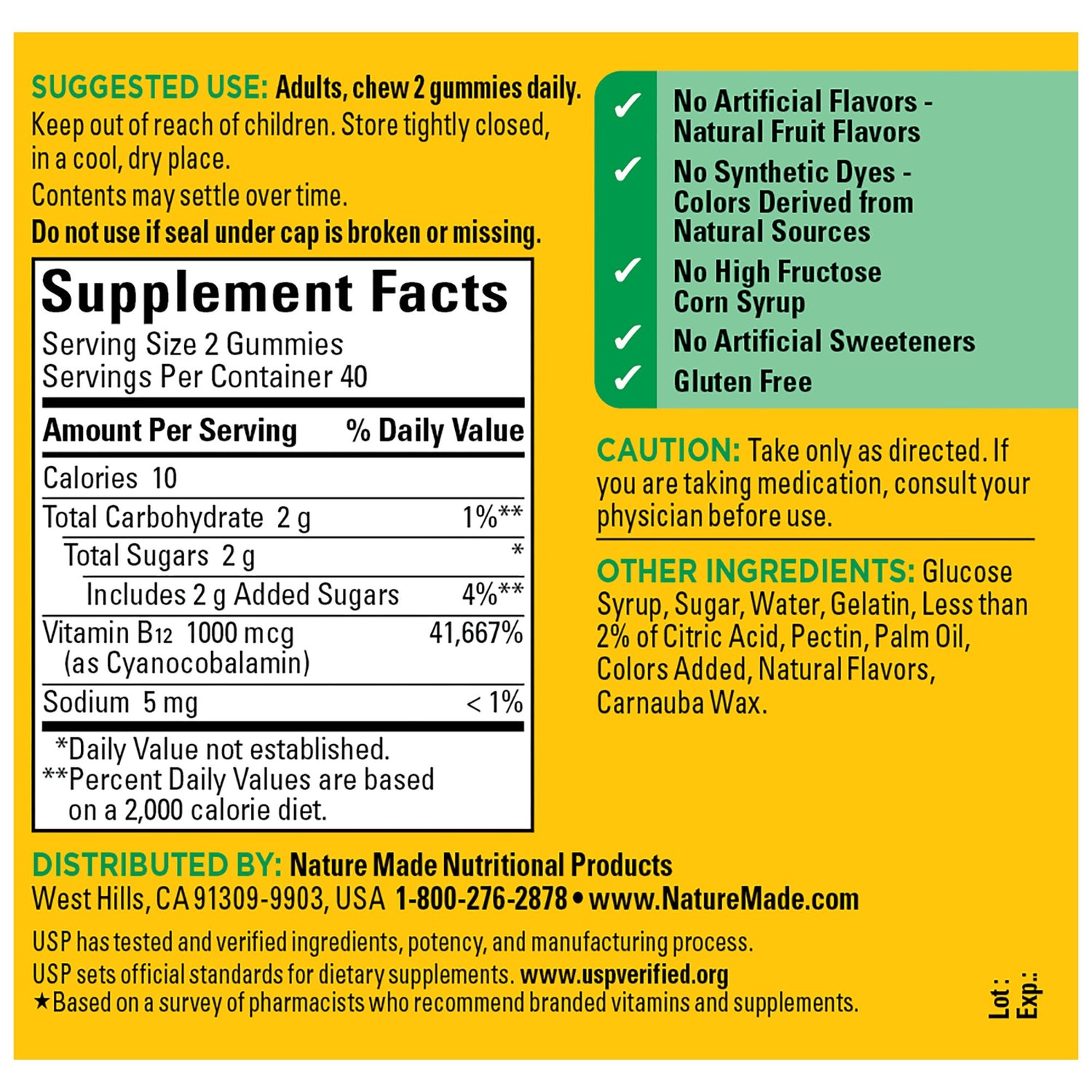 Energy B12 1000 mcg Gummies | 80