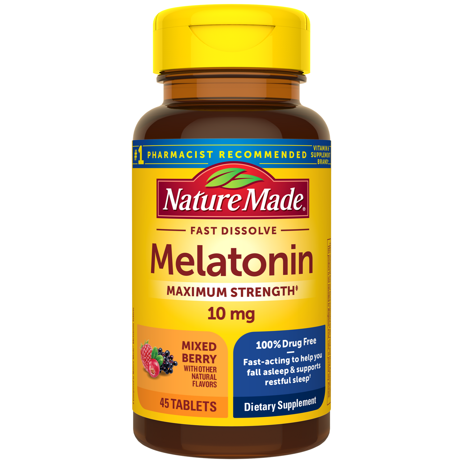 Fast Dissolve Melatonin Maximum Strength‡ 10 mg Tablets | 