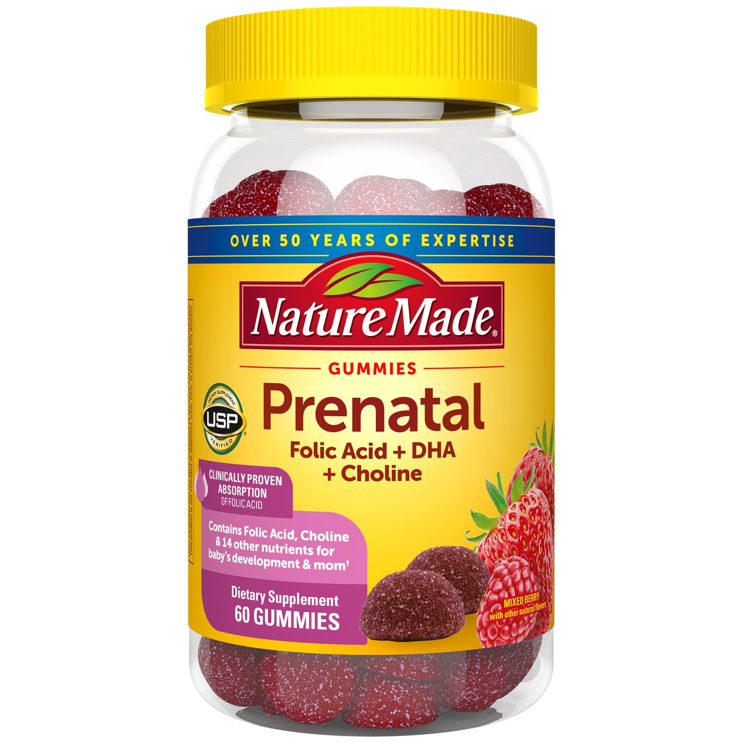 Prenatal Folic Acid + DHA + Choline Gummies | 