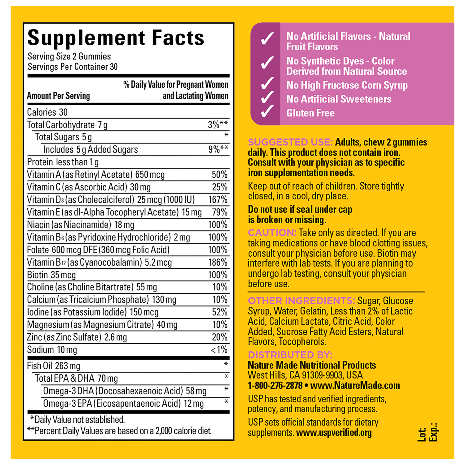 Prenatal Folic Acid + DHA + Choline Gummies | 