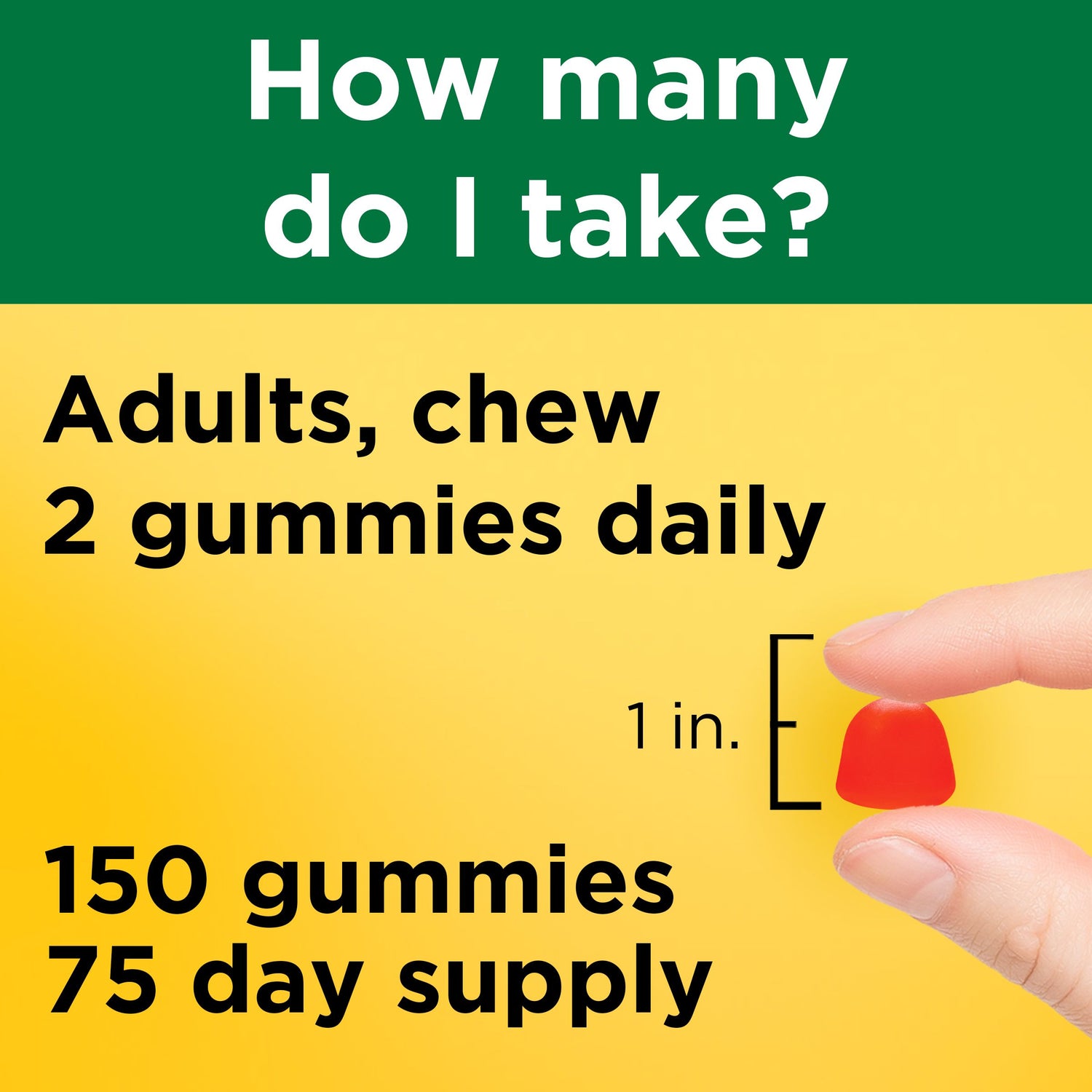 Vitamin D Extra Strength 5000 IU (125 mcg) Gummies | 150