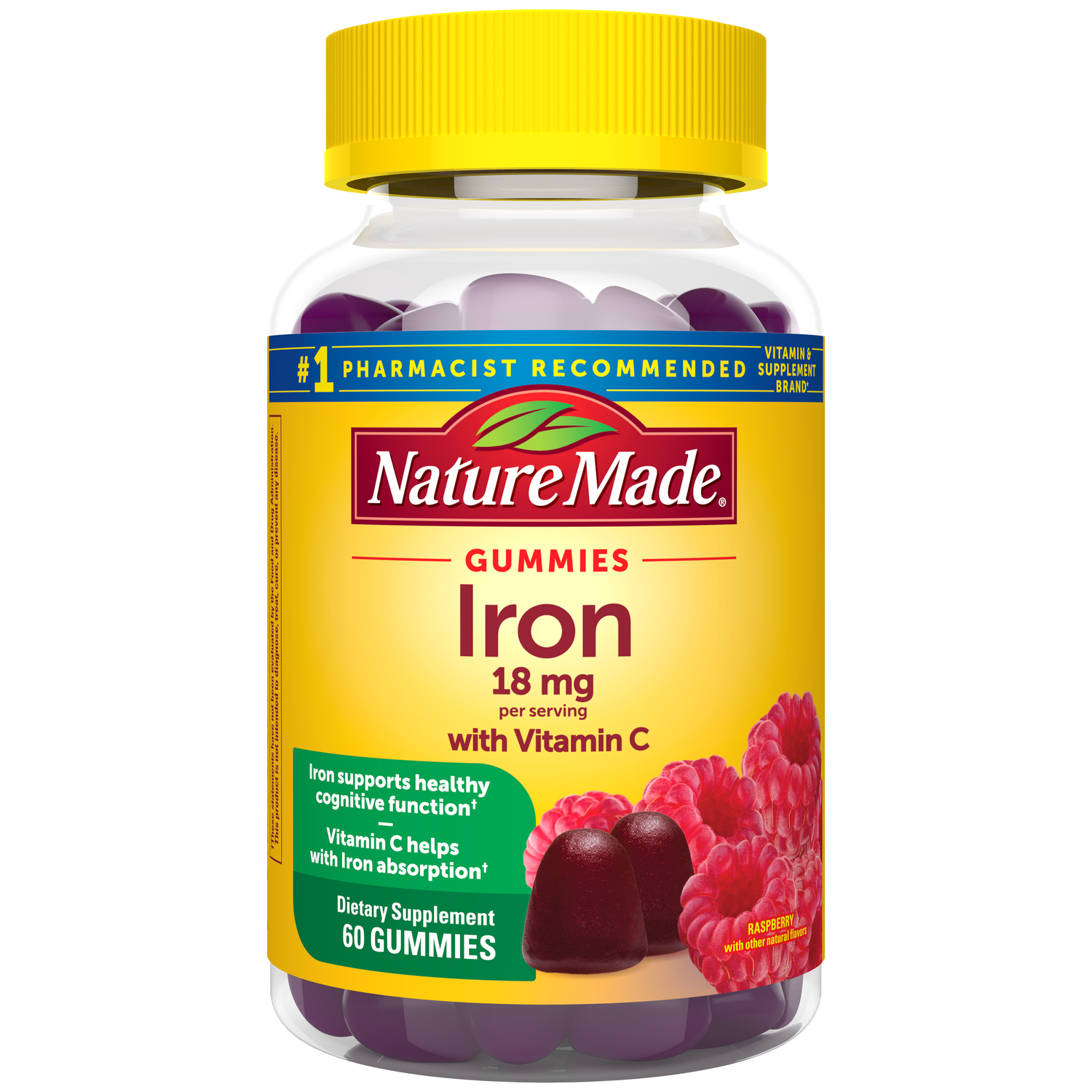 Iron 18 mg Gummies with Vitamin C | 