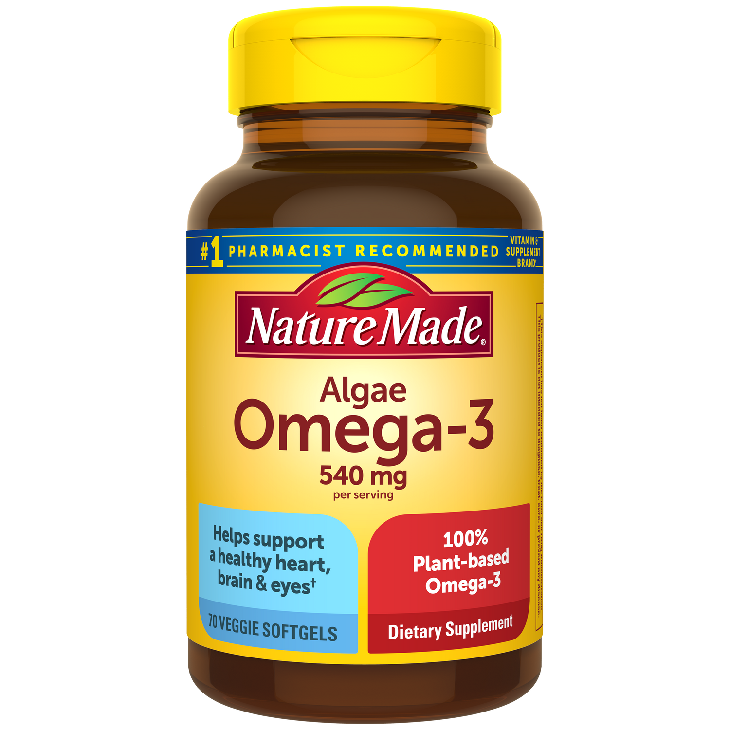 Algae Omega-3 540 mg Softgels | 