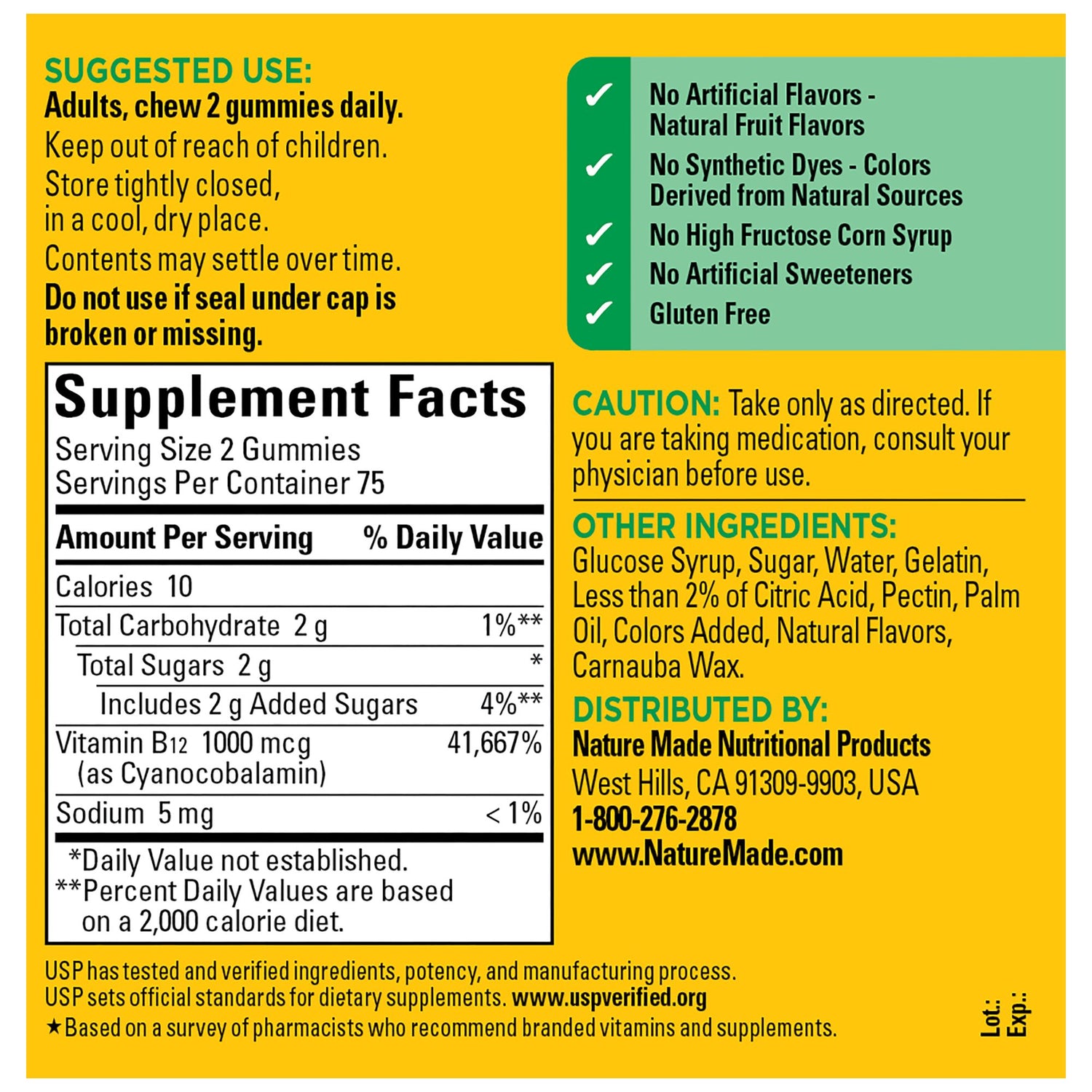 Energy B12 1000 mcg Gummies | 150