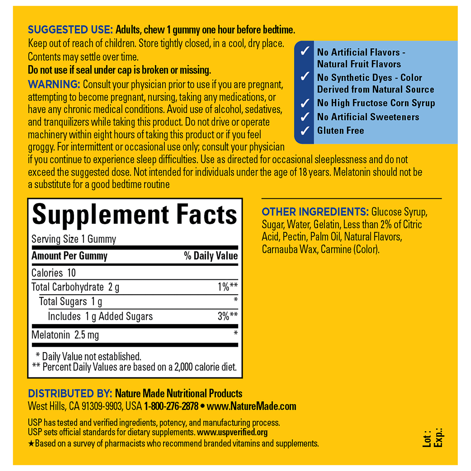 Melatonin 2.5 mg Gummies | 130