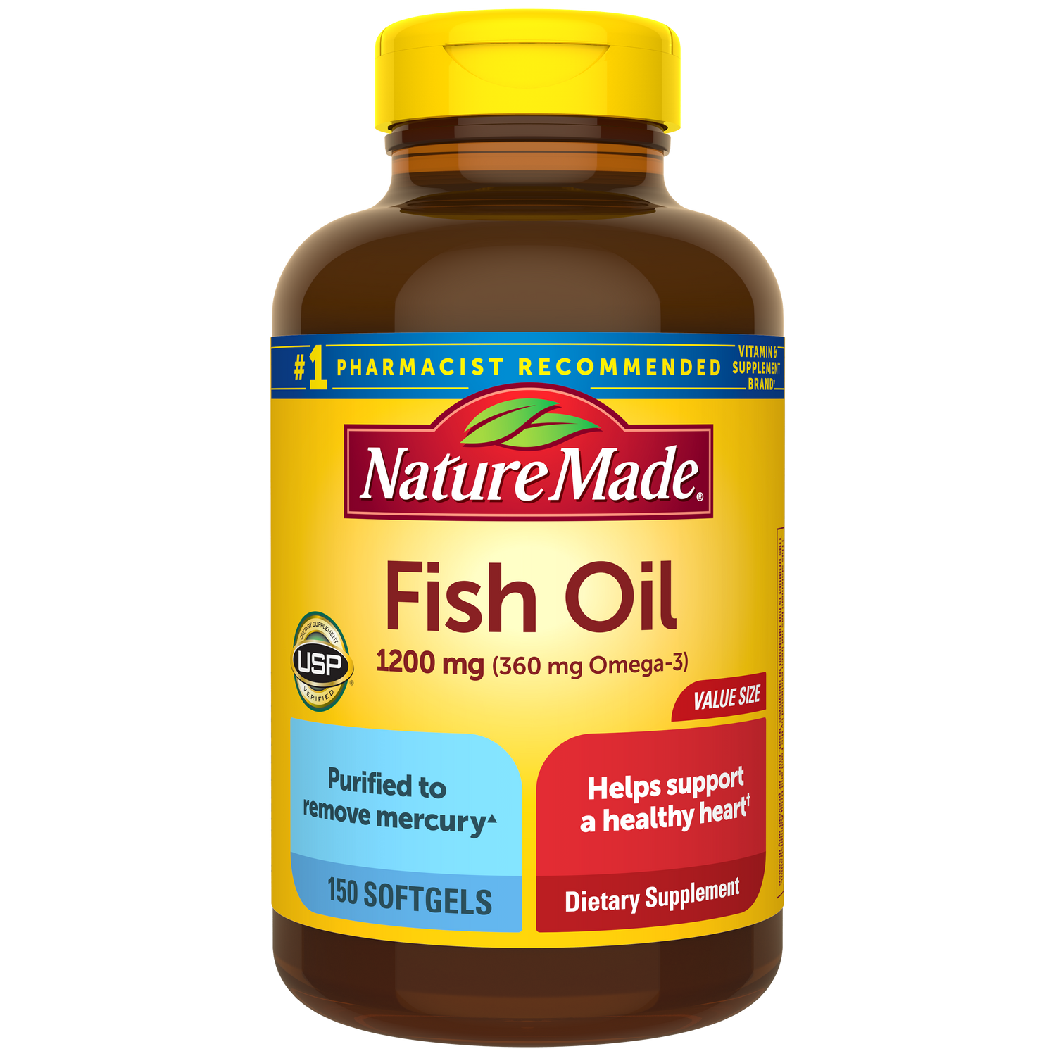 Fish Oil 1200 mg Softgels | 150