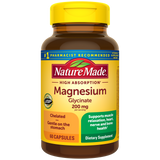 Nature Made High Absorption Magnesium Glycinate Capsules 200 mg