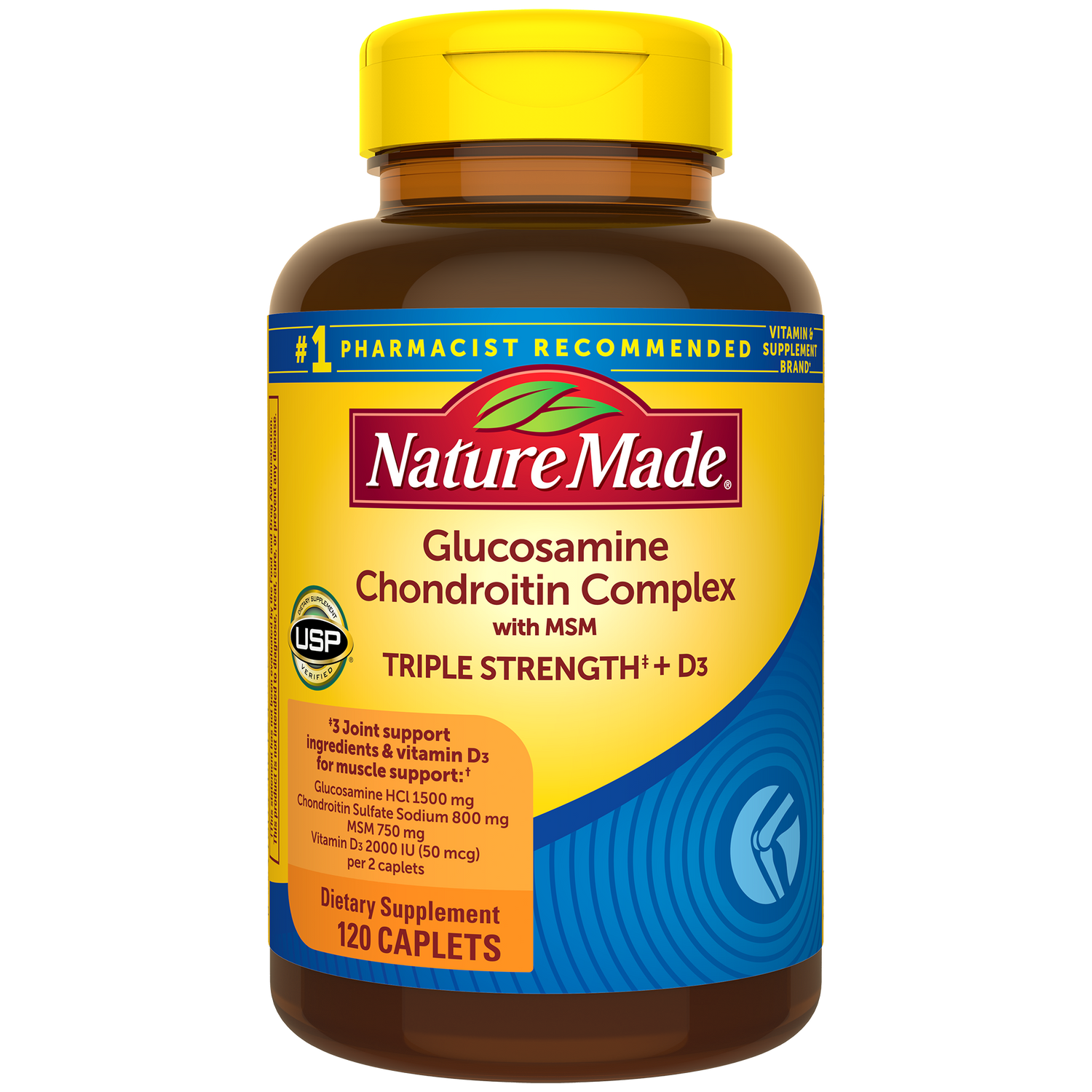 Glucosamine Chondroitin Complex with MSM Triple Strength‡ + Vitamin D3 | 