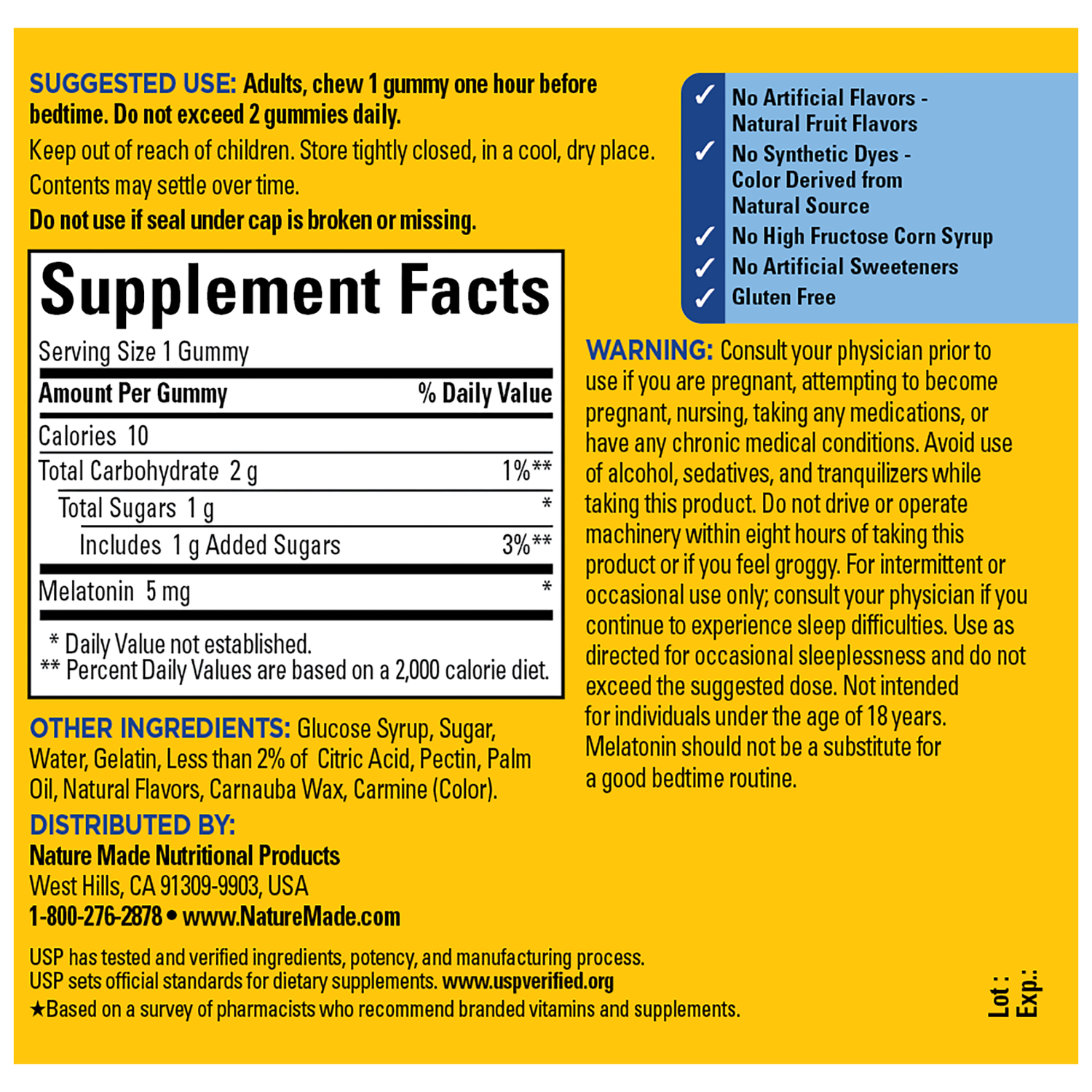 5 mg Melatonin Extra Strength Gummies | 