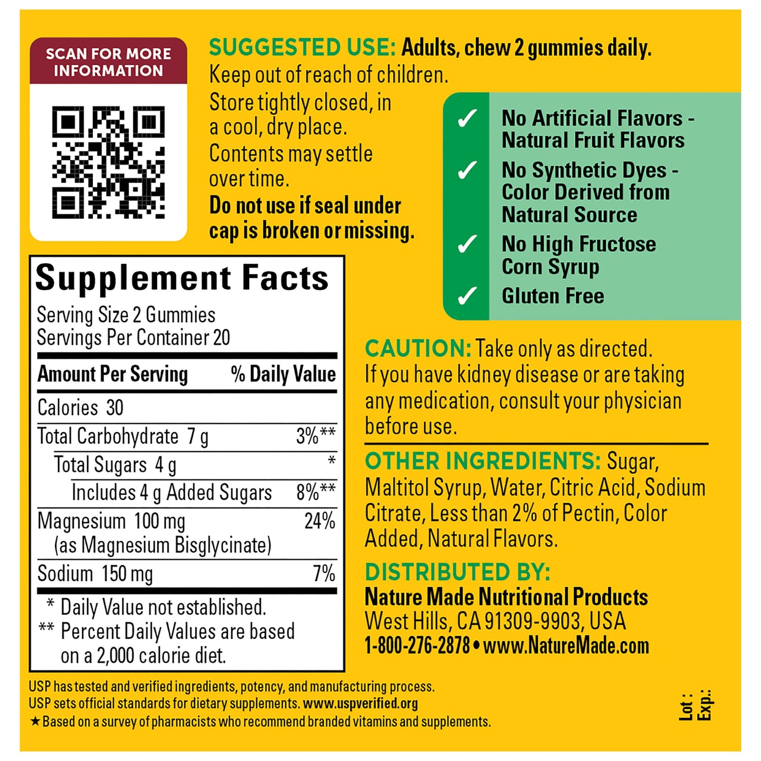 High Absorption Magnesium Glycinate Gummies | 