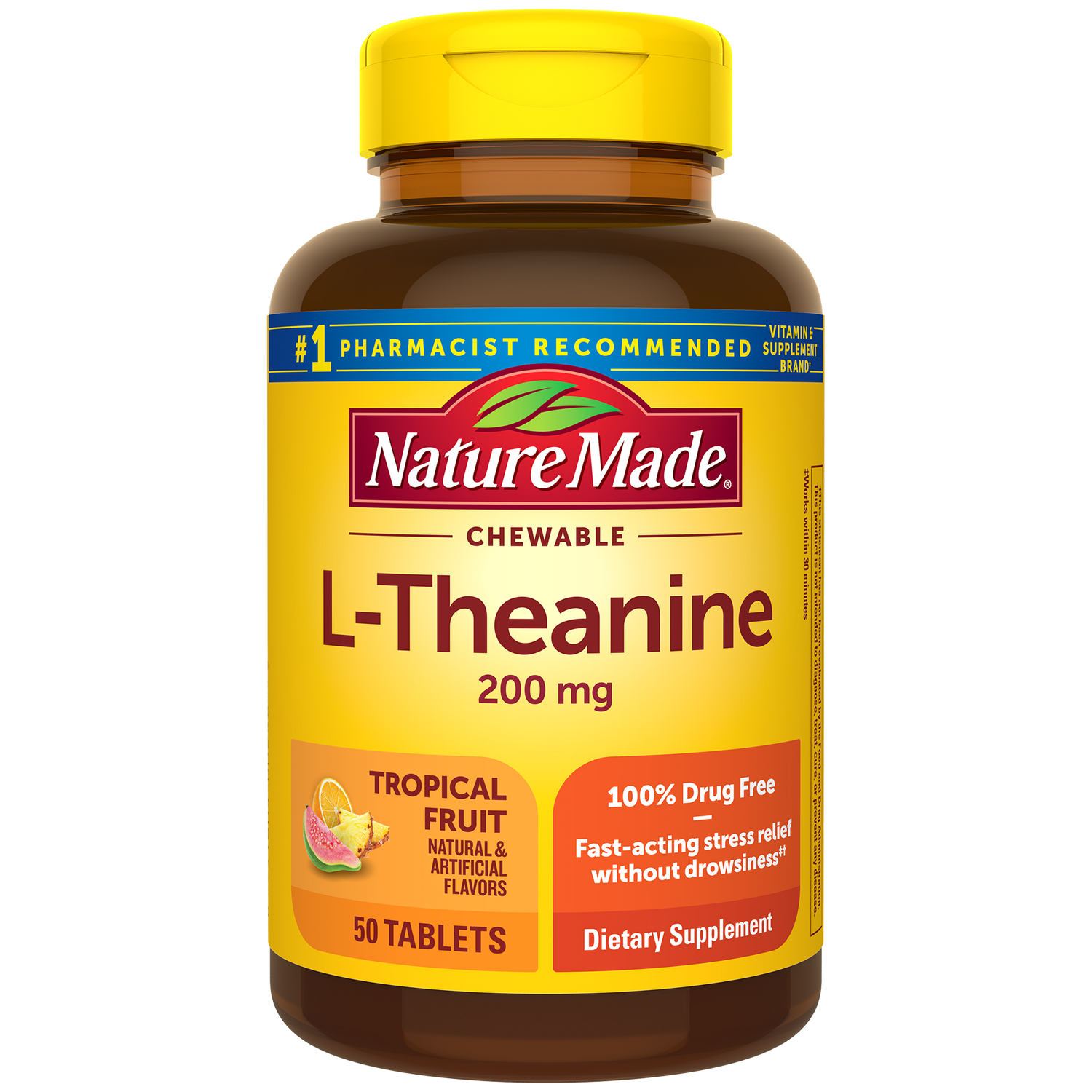 L-Theanine 200 mg Chewable Tablets | 