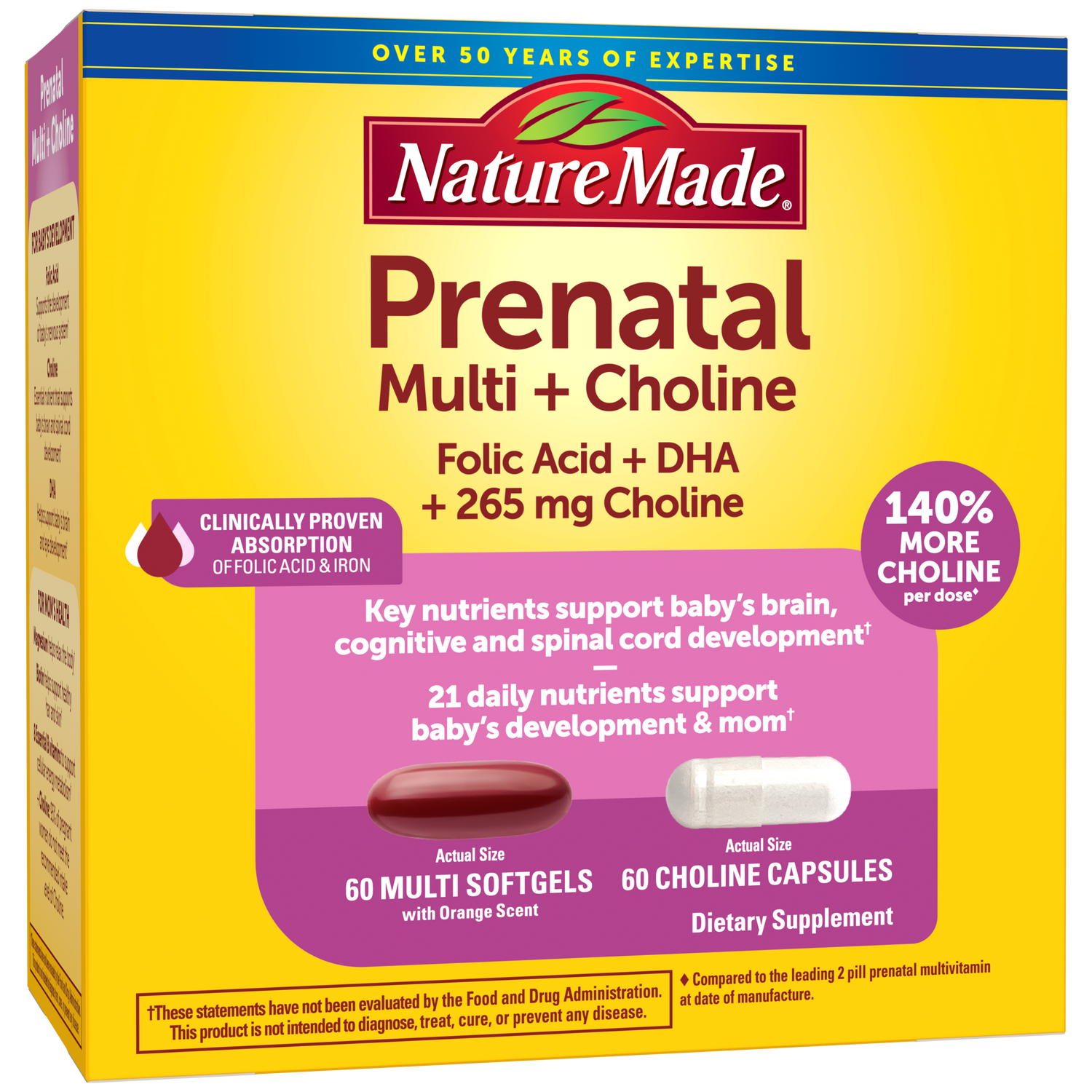 Prenatal Multivitamins Softgels + Choline Capsules | 