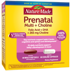 Prenatal Multivitamins Softgels + Choline Capsules