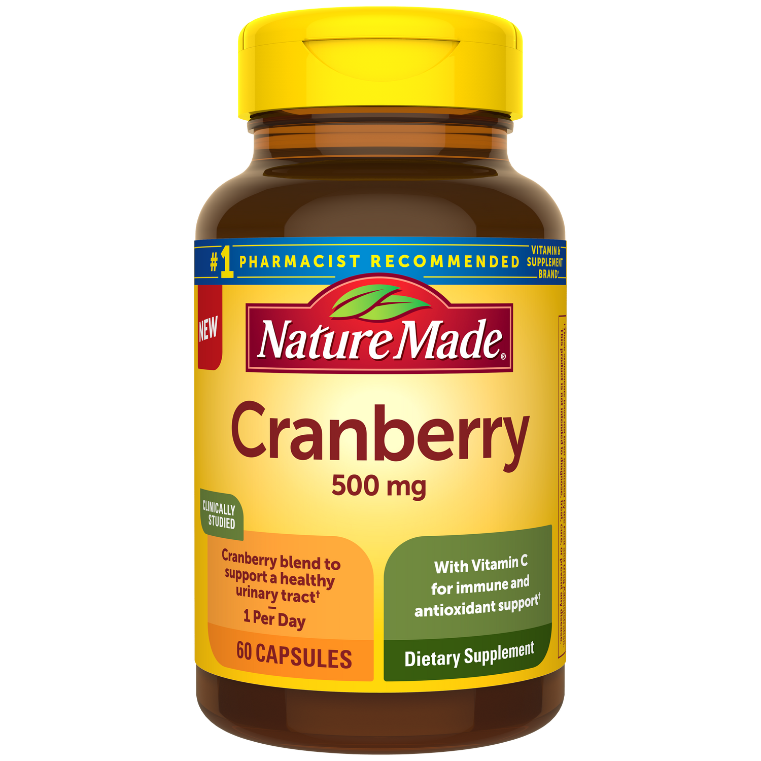 Cranberry Capsules 500 Mg With Vitamin C | 