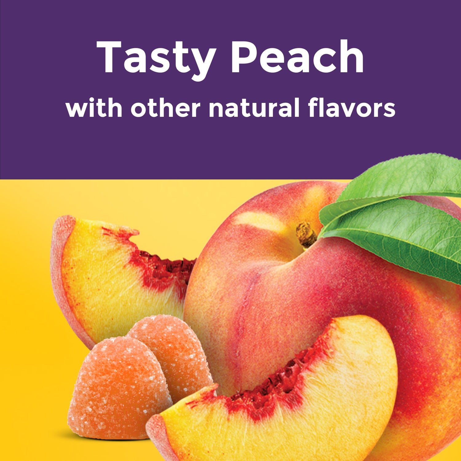 Skin Hydration + Ceramides Gummies | Gummies flavor is Tasty Peach with other natural flavors.