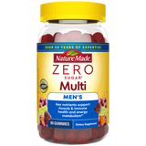 Nature Made Zero Sugar Multi Men's gummy supplement bottle.