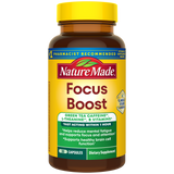 Nature Made Focus Boost dietary supplement bottle.