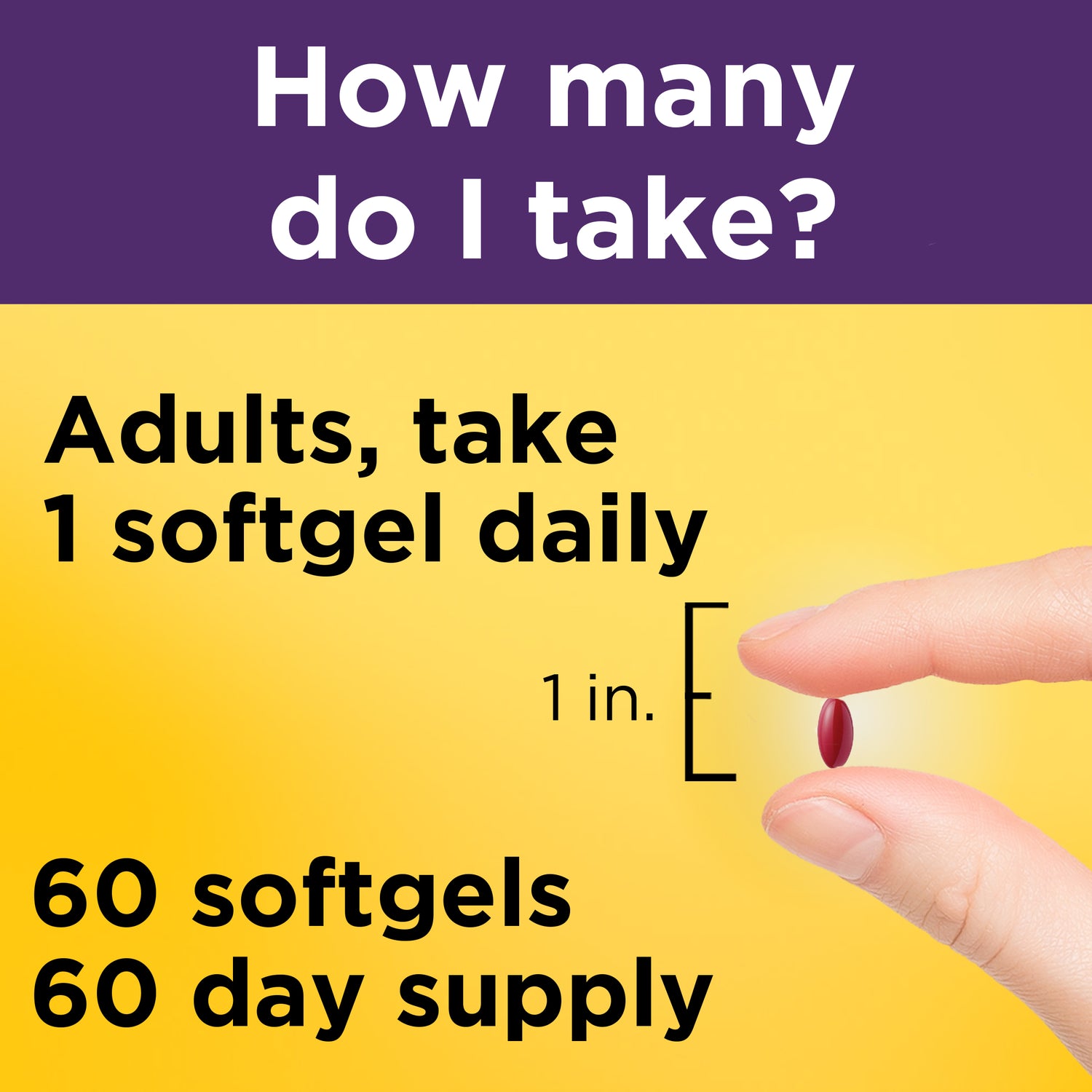 Hair-Skin-Nails‡ 2500 mcg Biotin Softgels | 60