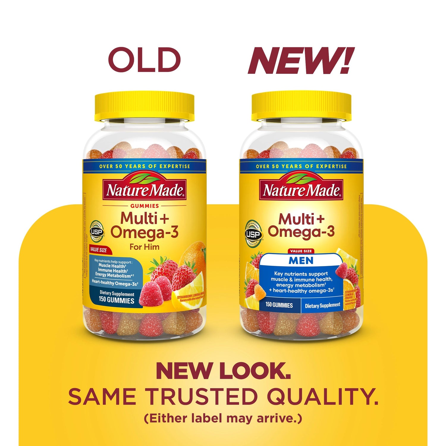 Men's Multi + Omega-3 Gummies | 150