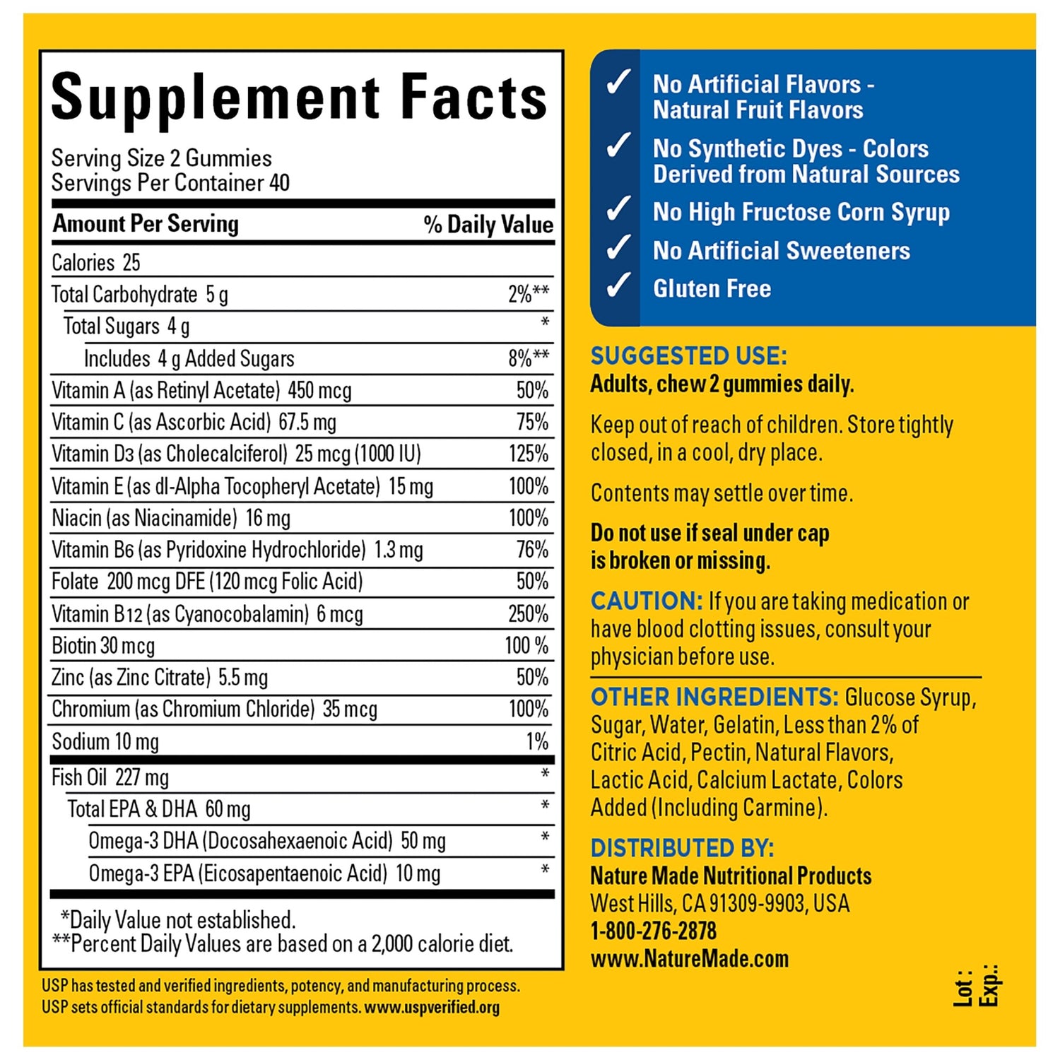 Men's Multi + Omega-3 Gummies | 80