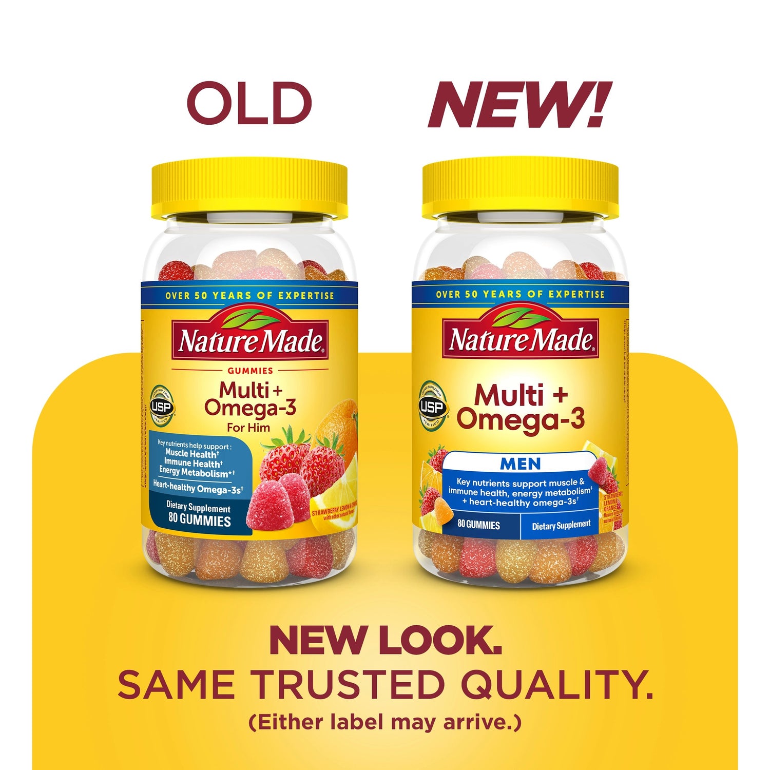 Men's Multi + Omega-3 Gummies | 80