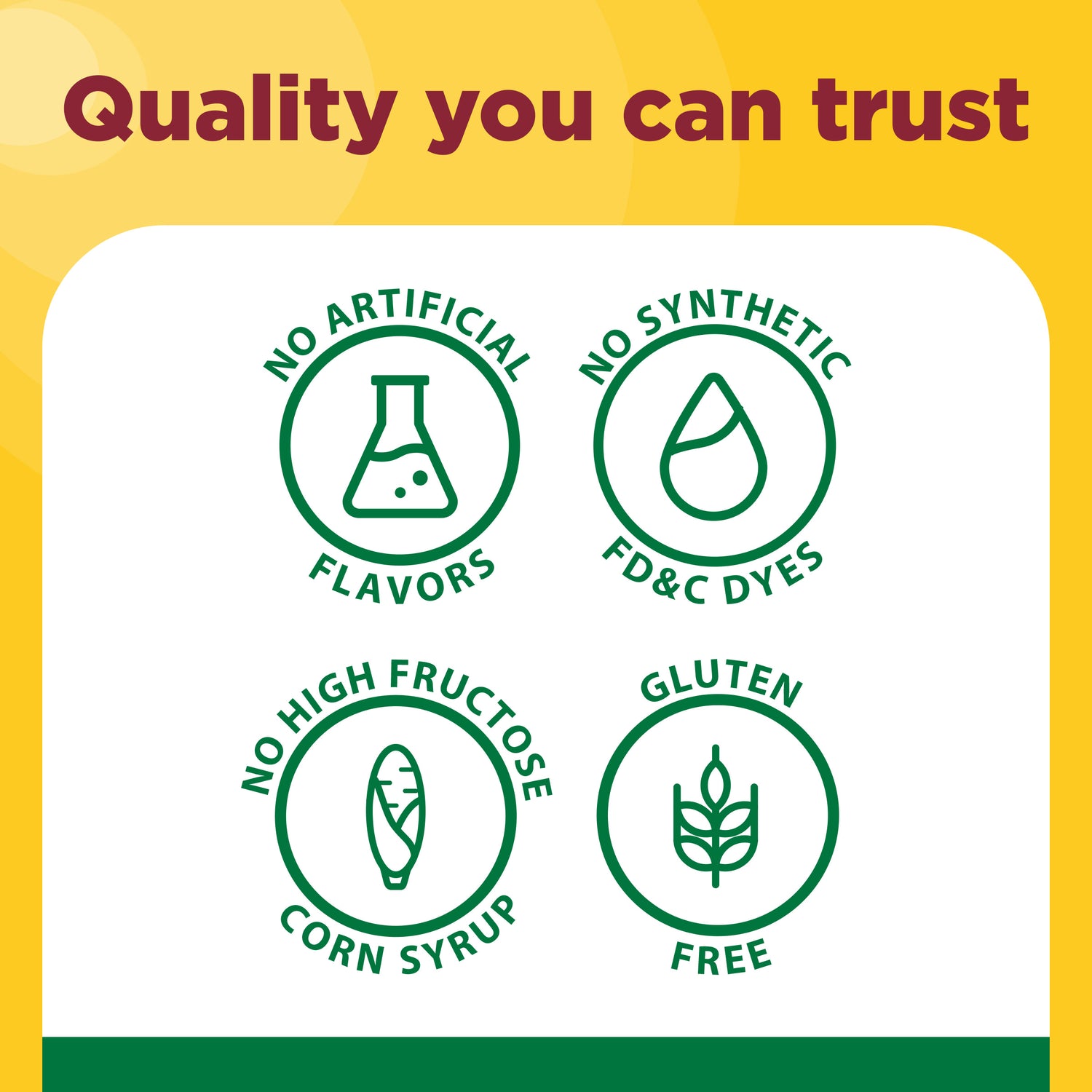 Zero Sugar‡ EnergyWell Drink Mix | Nature Made Zero Sugar Energywell mix drink benefits icons with quality you can trust copy on a yellow background.