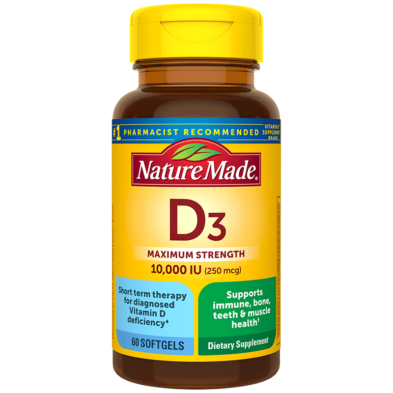 Vitamin D3 Maximum Strength 10,000 IU (250 mcg) | 60