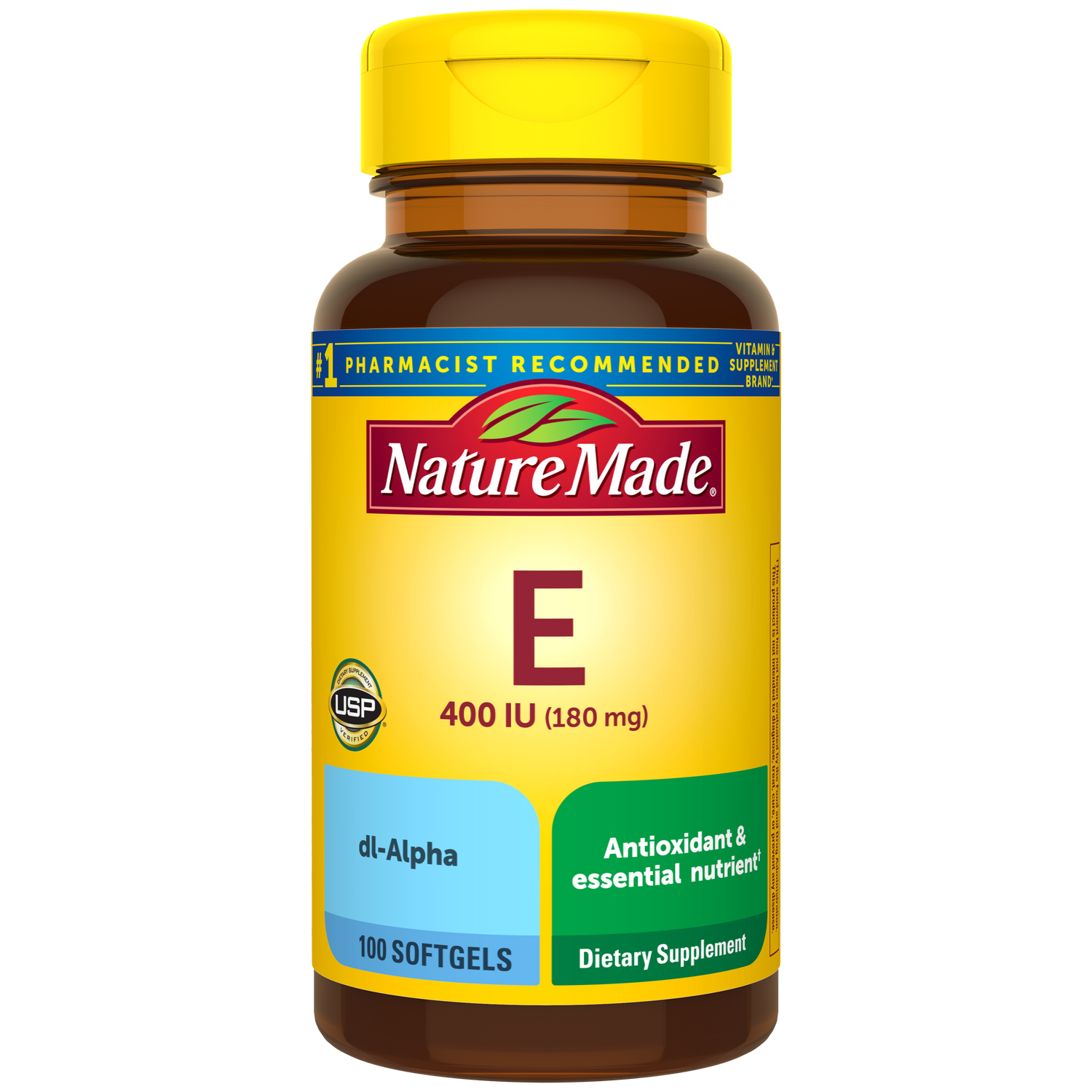 Vitamin E 400 IU (180 mg) dl-Alpha Softgels | 100