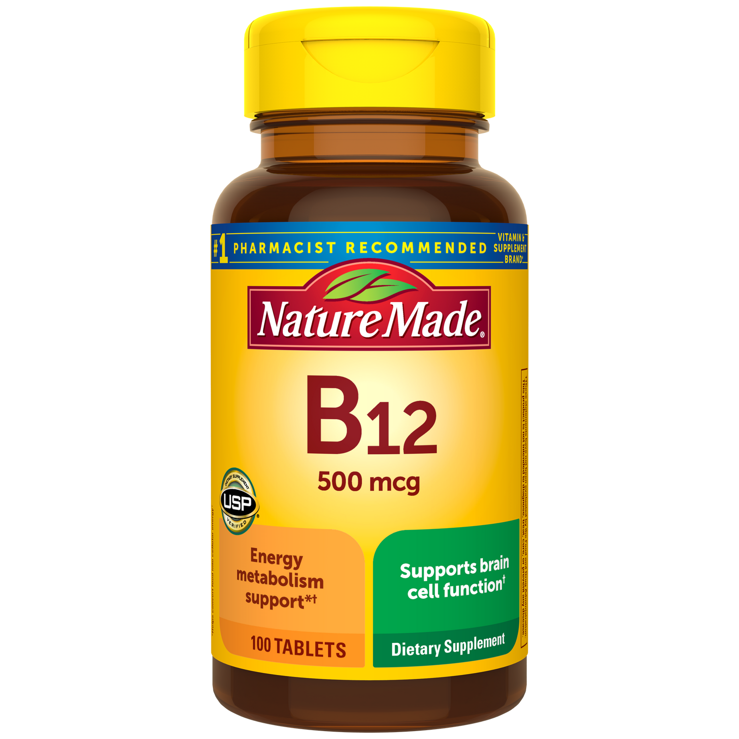 Vitamin B12 500 mcg Tablets | 100