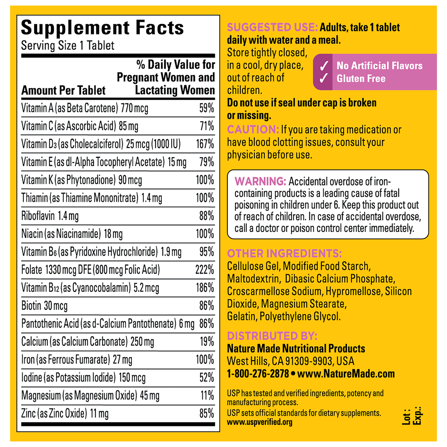 Prenatal Multivitamin Tablets | 250
