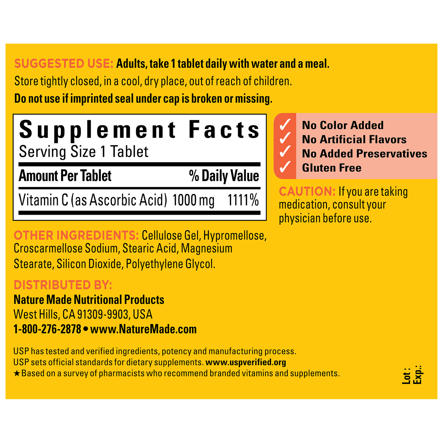Vitamin C Extra Strength 1000 mg Tablets | 100