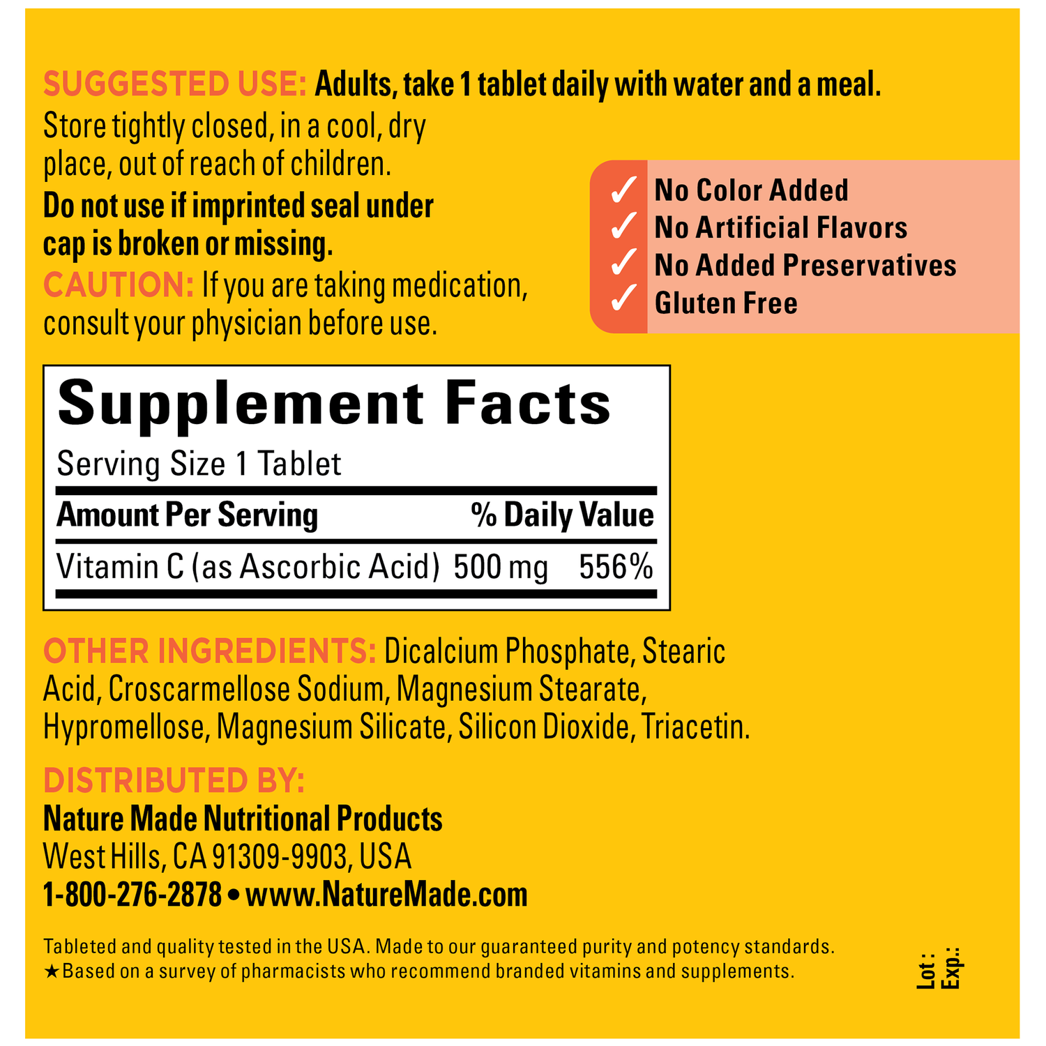 Vitamin C 500 mg Tablets | 500
