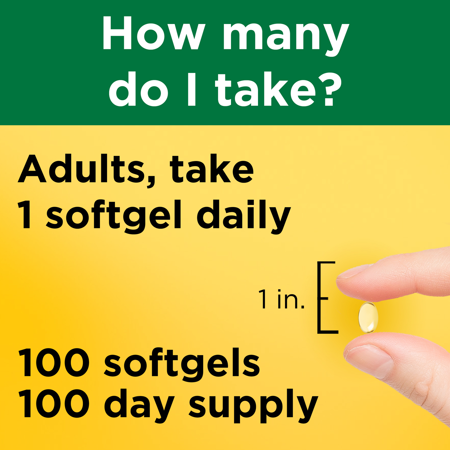 Vitamin D3 1000 IU (25 mcg) Softgels | 100