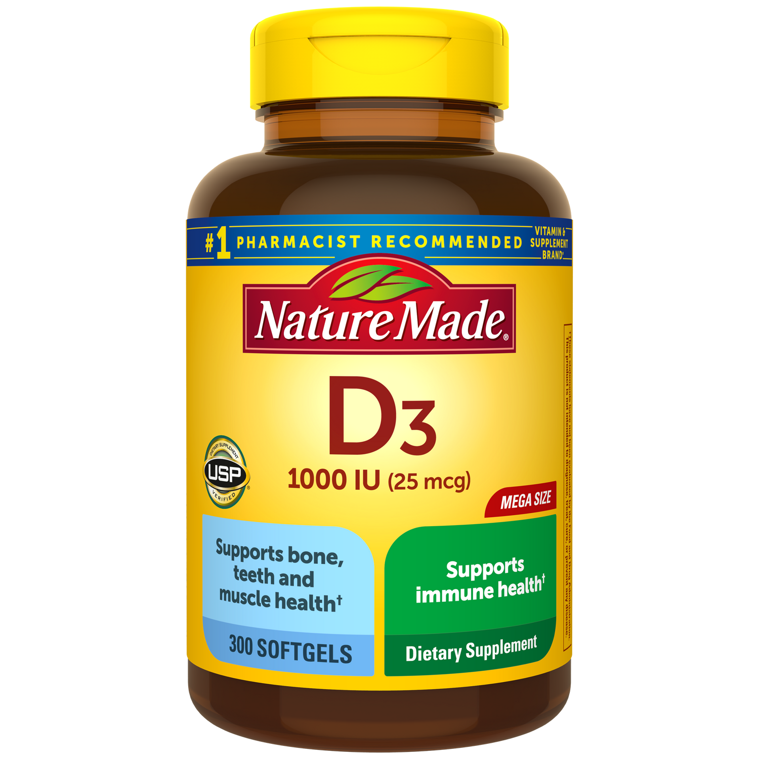 Vitamin D3 1000 IU (25 mcg) Softgels | 300