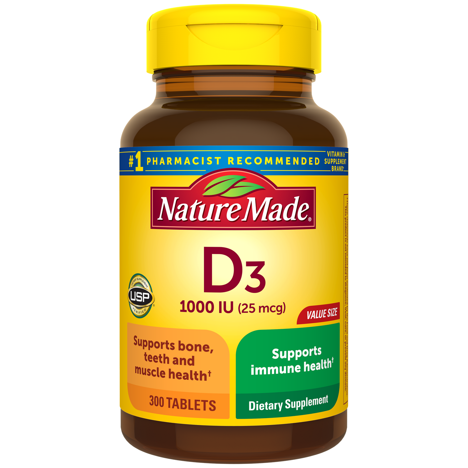 Vitamin D3 1000 IU (25 mcg) Tablets | 300